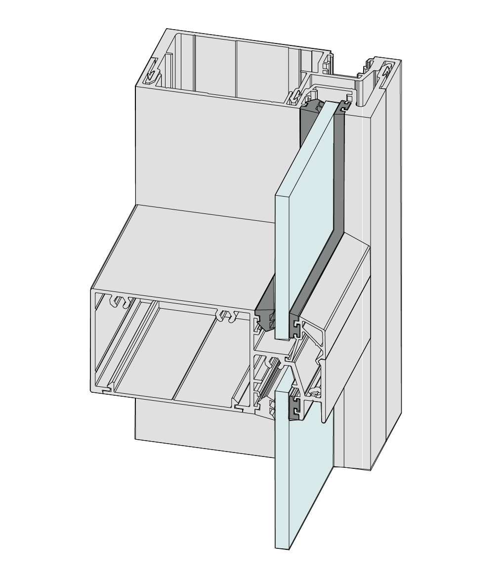 Single Glazed Front Glazed (102mm)