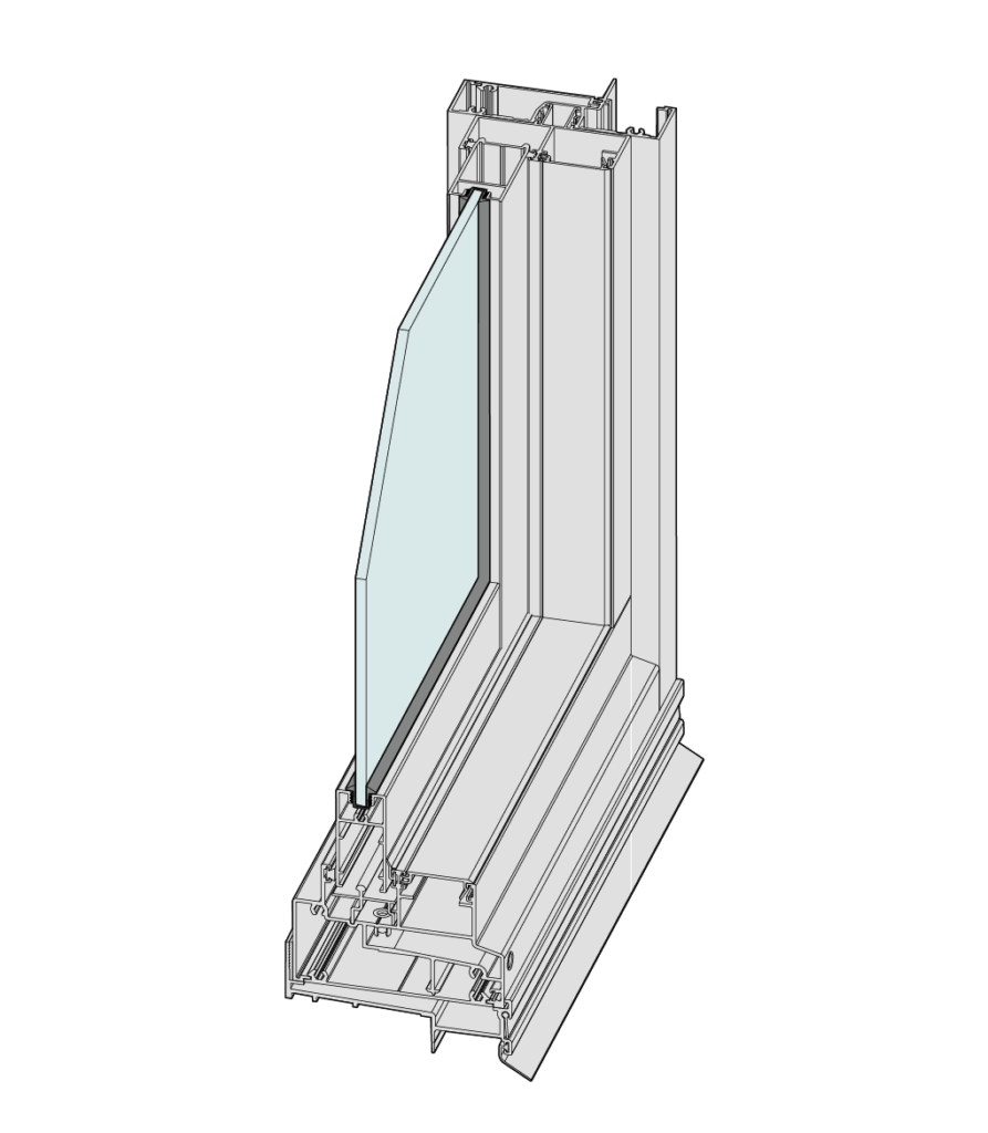 Architectural Sliding Window (Double Sash Design)