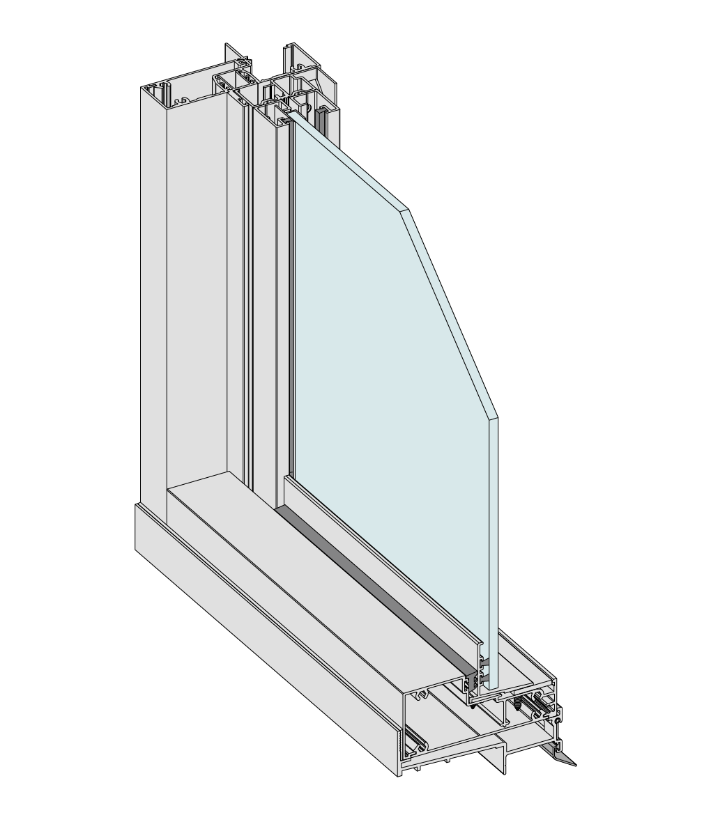 ClearVENT™ Sashless Double-Hung Window