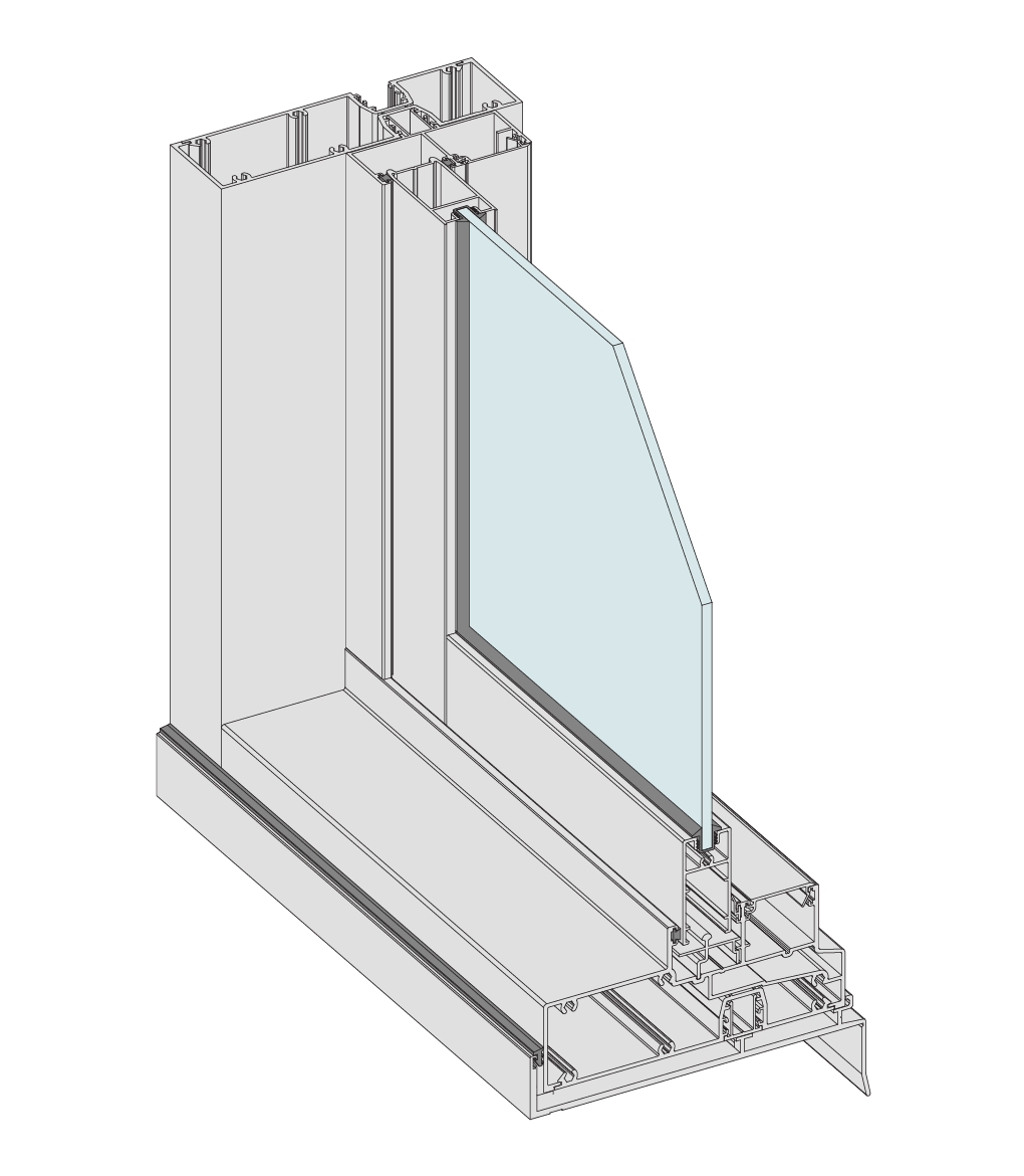 Architectural Sliding Window (150mm)