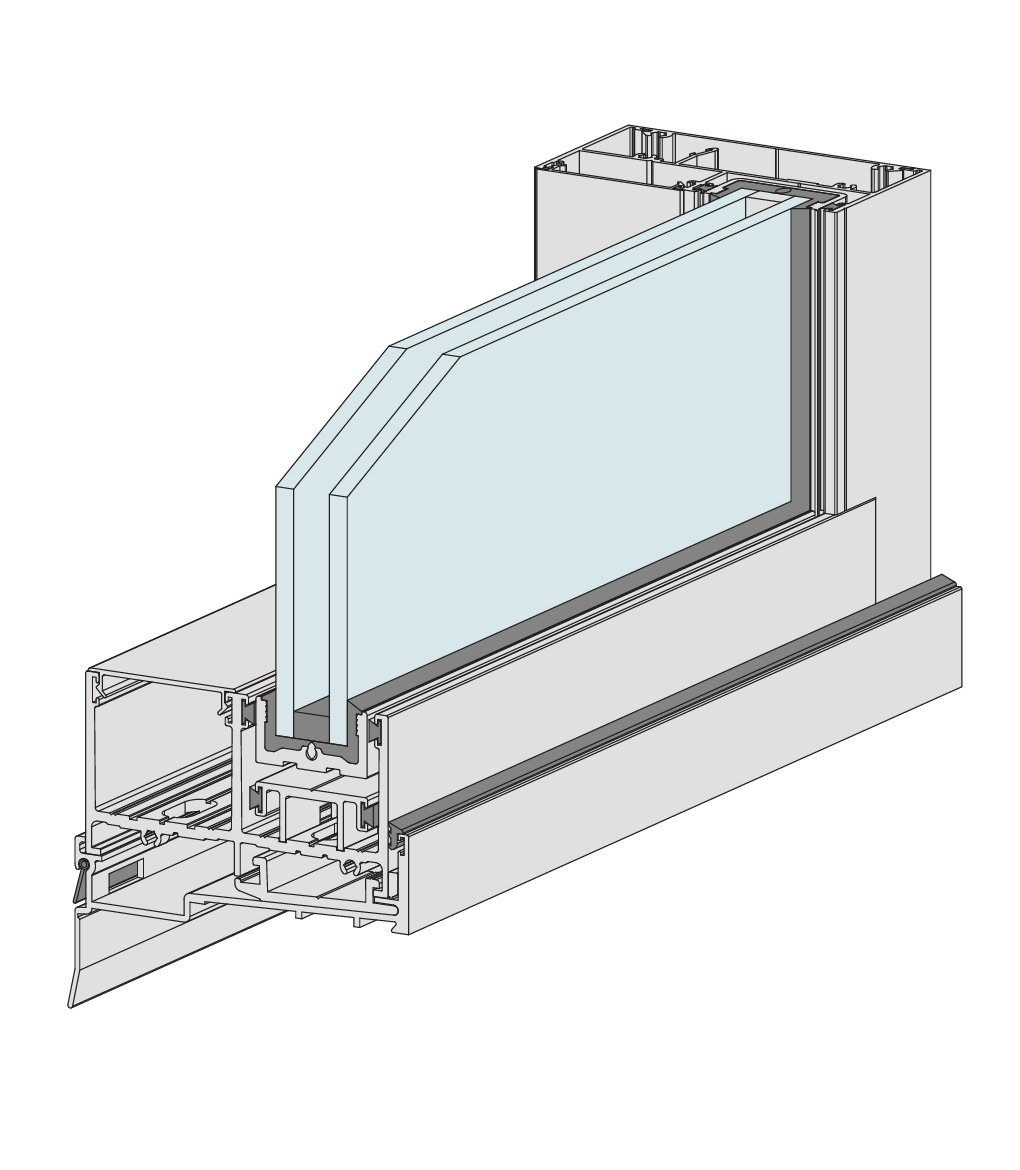 SlideMASTER™ Sliding Door (Flush Top Hung)