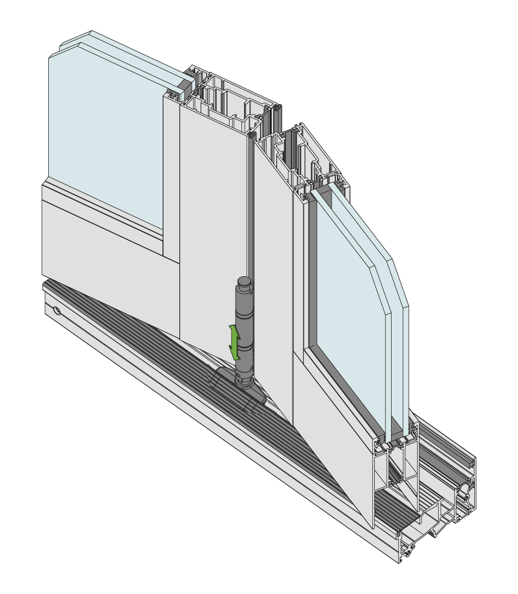 Thermally Broken Bi-fold Door (Bottom Rolling)