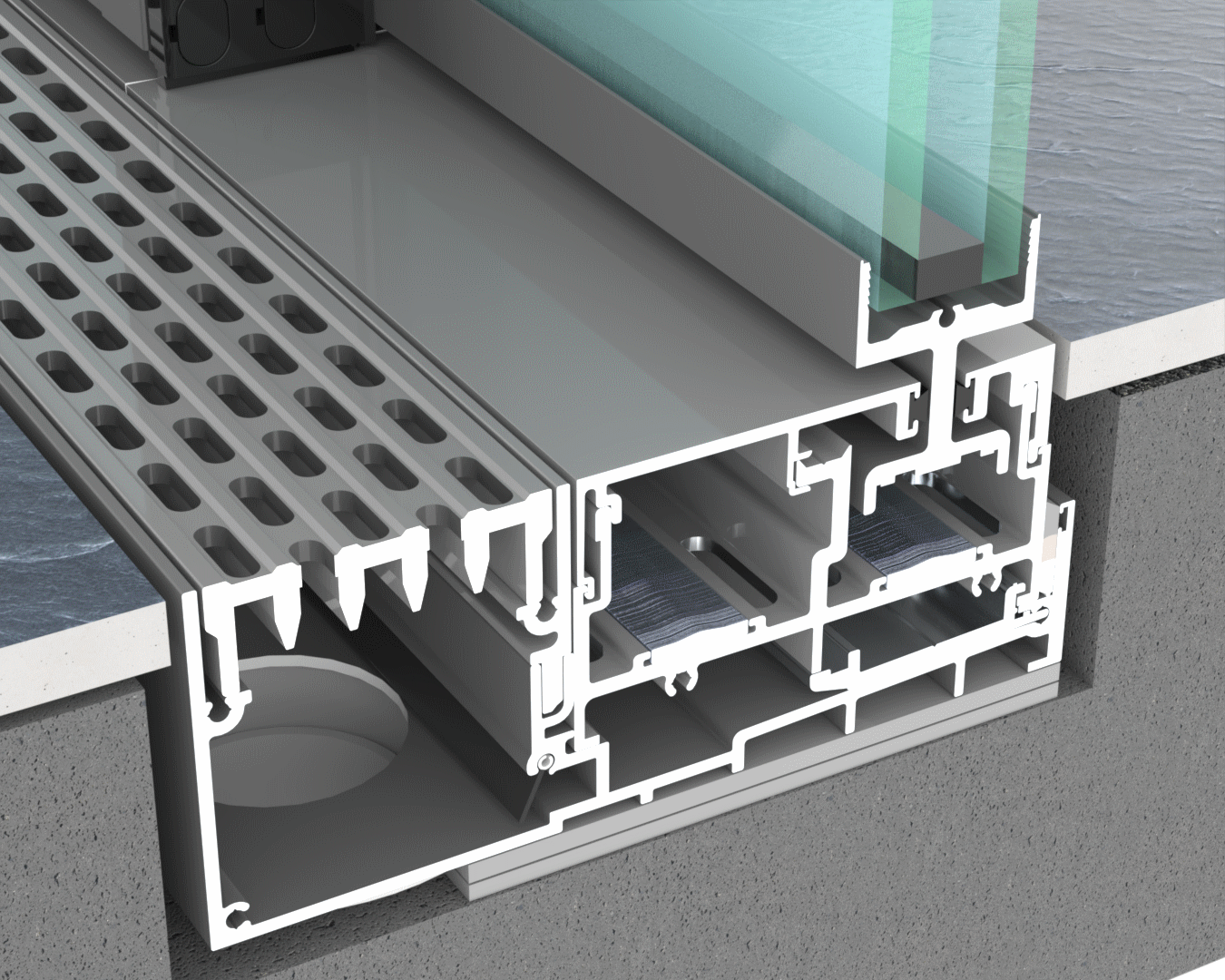 UltraEDGE™ Sliding Door (i-Drive Bottom Rail)